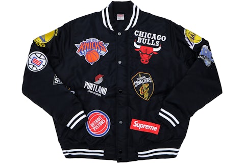 Supreme Nike/NBA Teams Warm-Up Jacket Black Men's SS18 US