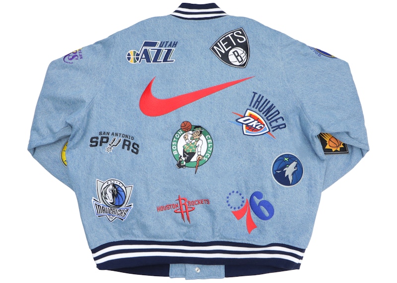 Supreme Nike/NBA Teams Warm-Up Jacket Denim Men's - SS18 - US