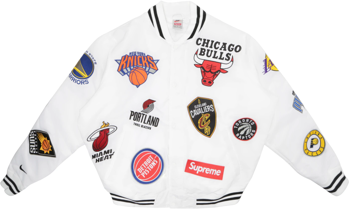 Supreme Nike/NBA Teams Warm-Up Jacket White Men's - SS18 - US