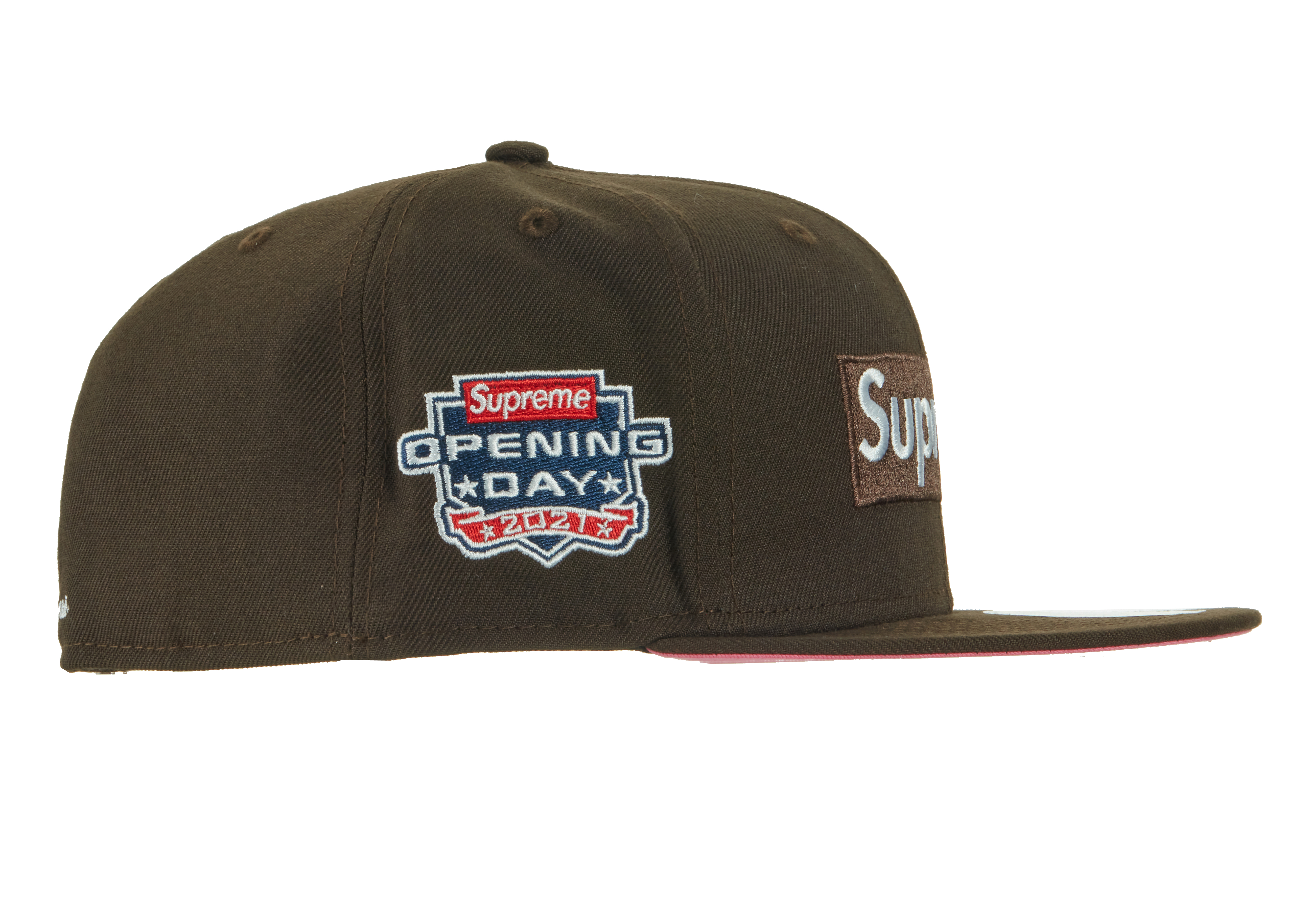 Supreme No Comp Box Logo New Era Brown