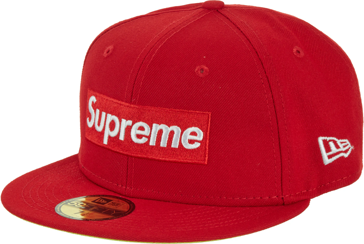 red supreme baseball cap