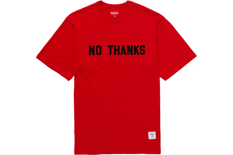 Supreme No Thanks S/S Top Red