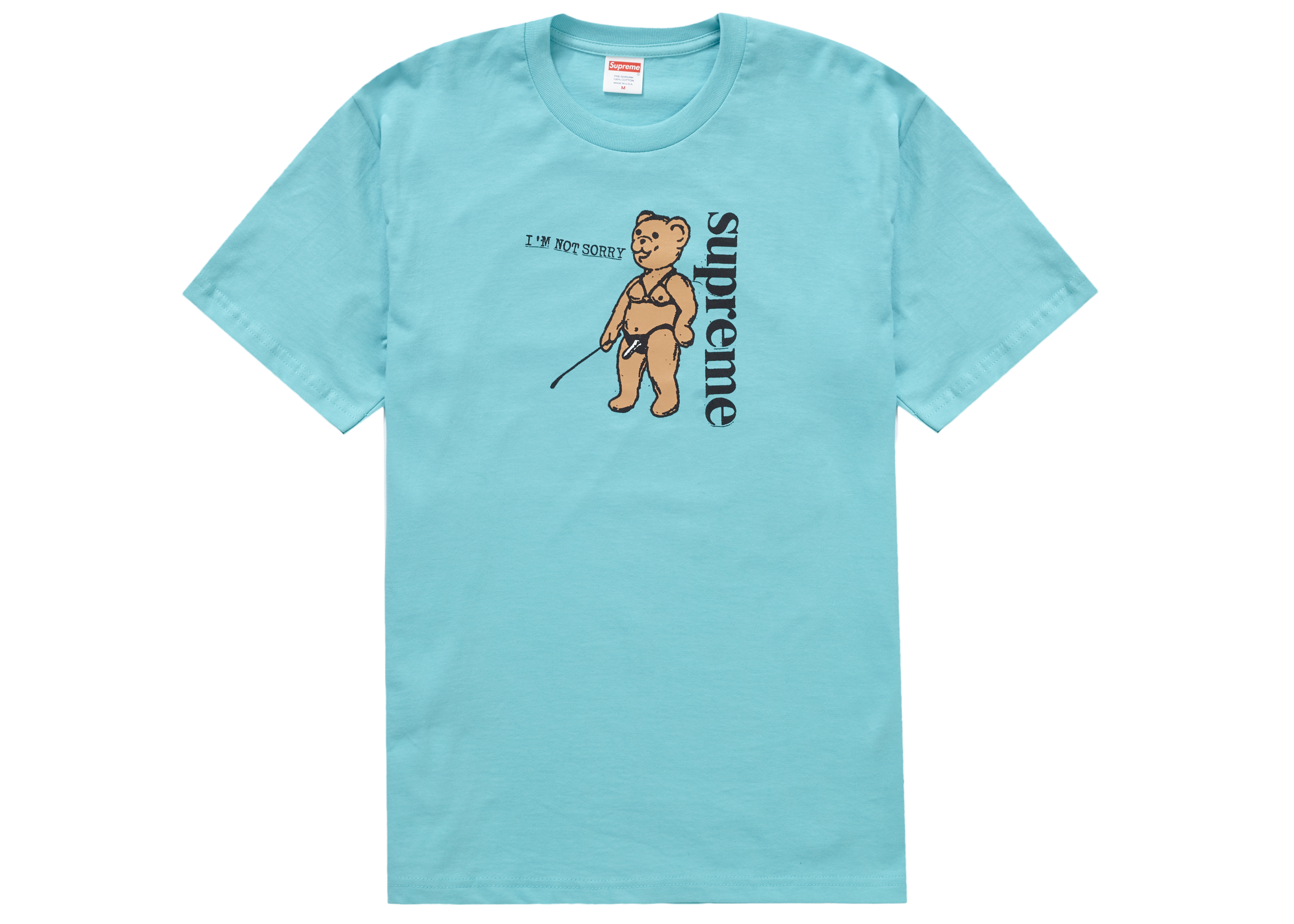 Supreme Not Sorry Tee Light Teal - SS21 - US