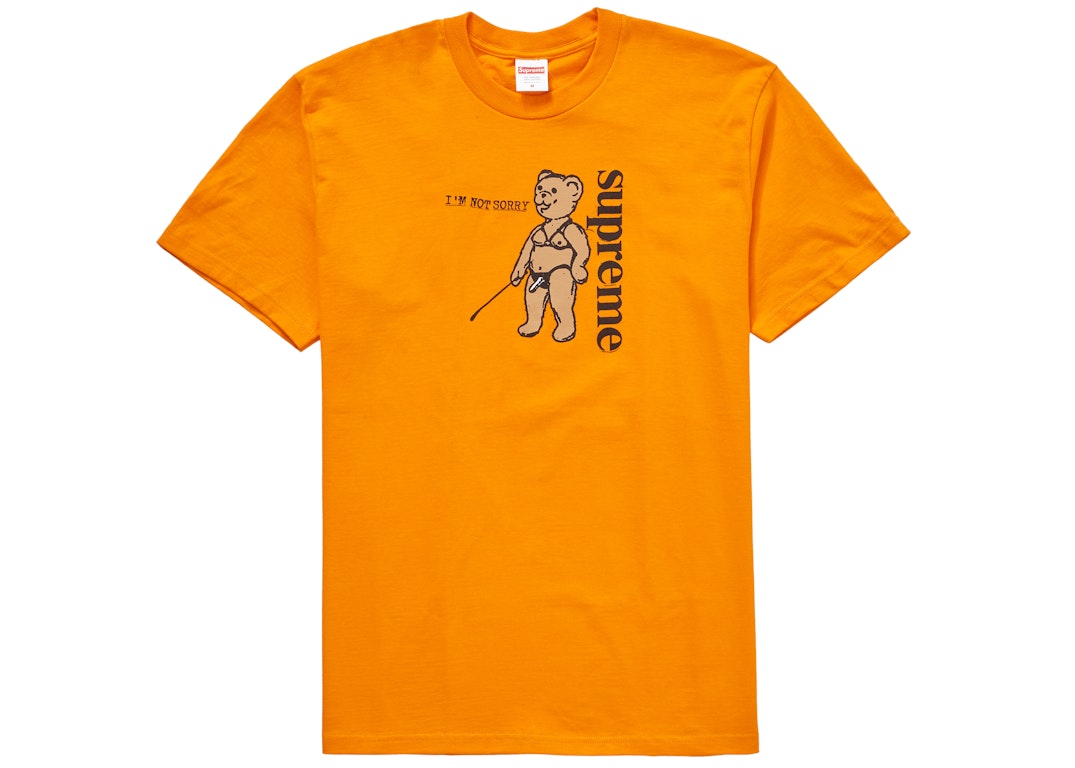 Pre-owned Supreme Not Sorry Tee Orange