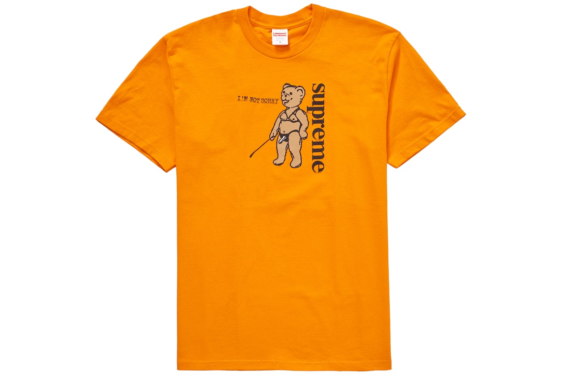Pre-owned Supreme Not Sorry Tee Orange