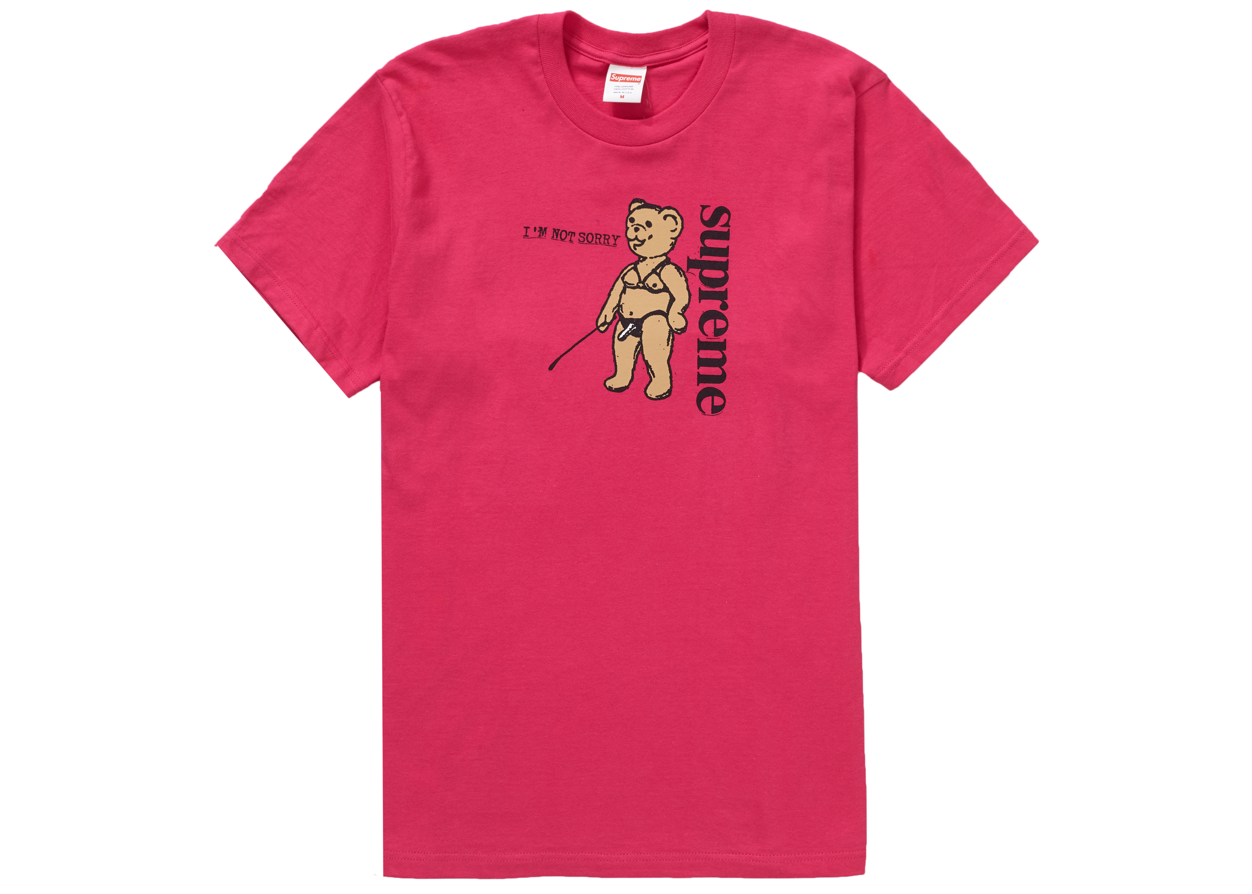 Supreme Not Sorry Tee Pink - SS21