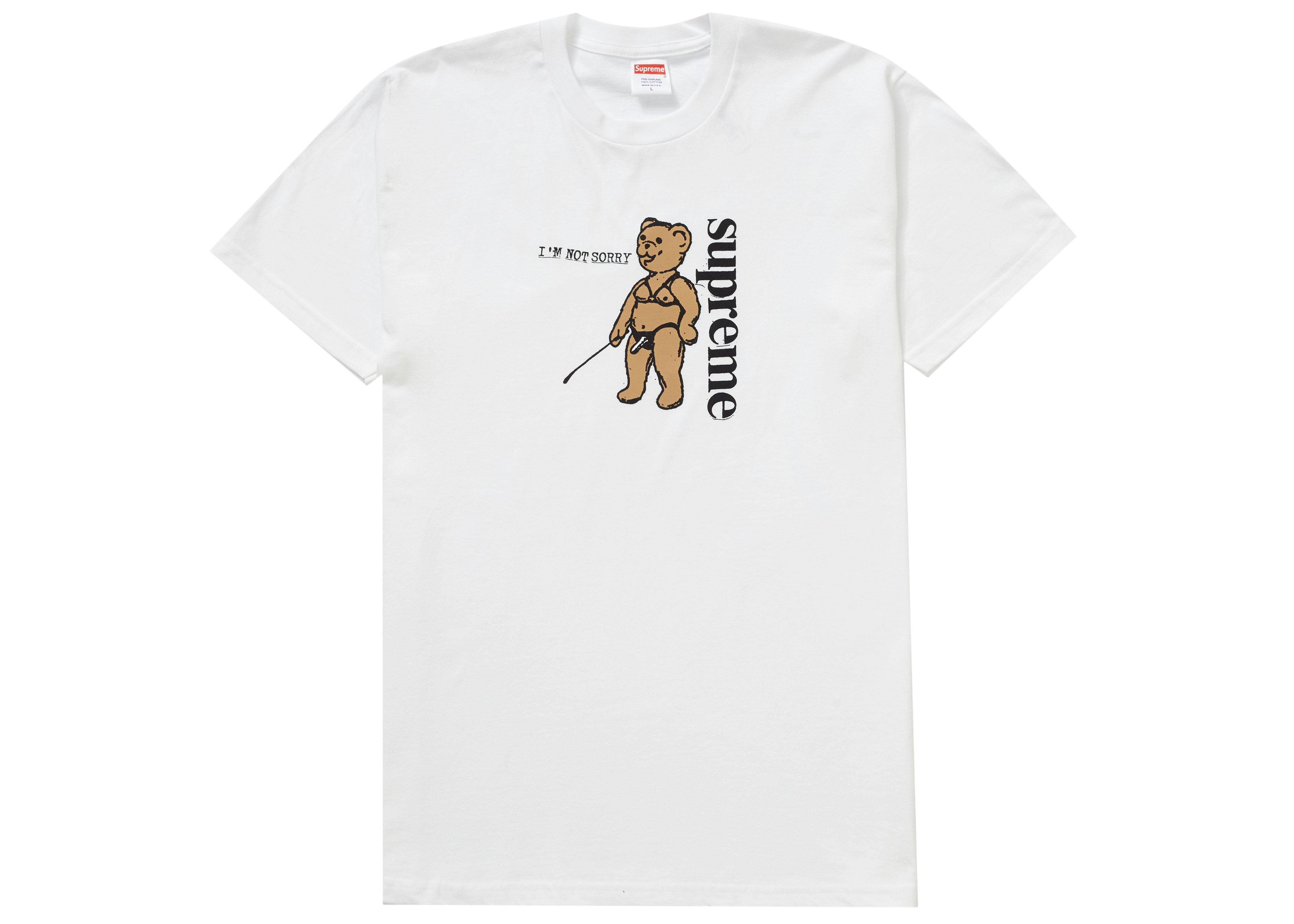 Supreme Not Sorry Tee White - SS21 - US