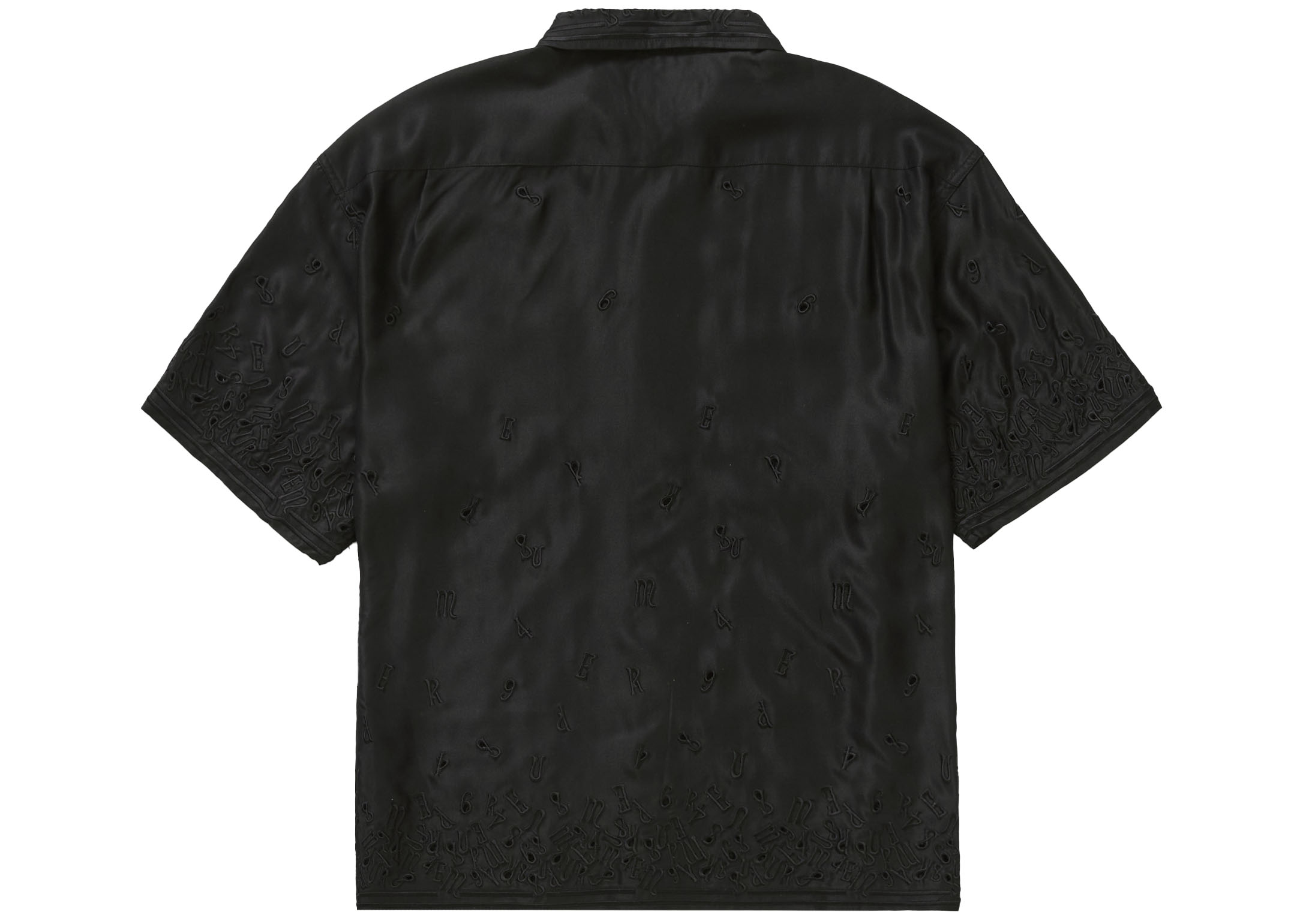 Supreme Nouveau Embroidered S/S Shirt Black Men's - SS23 - US