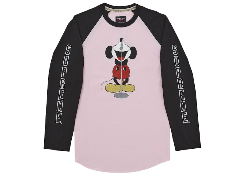supreme Number(N)ine Mickey Mouse ラグラン S Supreme Number (N)ine Mickey Raglan L/S Top Black Men's - US