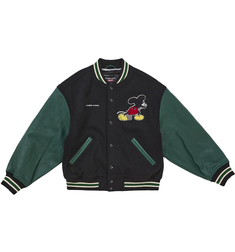 Supreme Number (N)ine Mickey Varsity Jacket Black Men's US