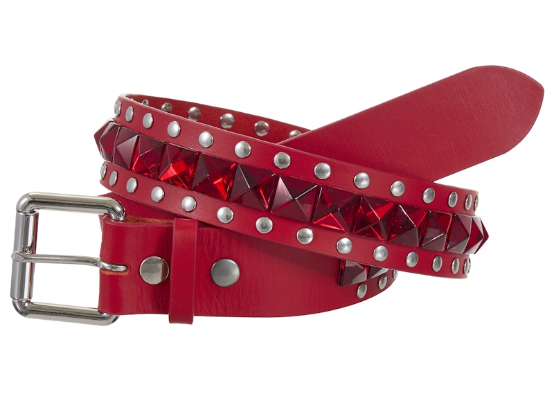 Supreme Number (N)ine スタッズベルト レッド　XL Supreme Number (N)ine Studded Belt Red - FW25 - JP