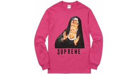 Supreme Nun LS Tee Dark Pink