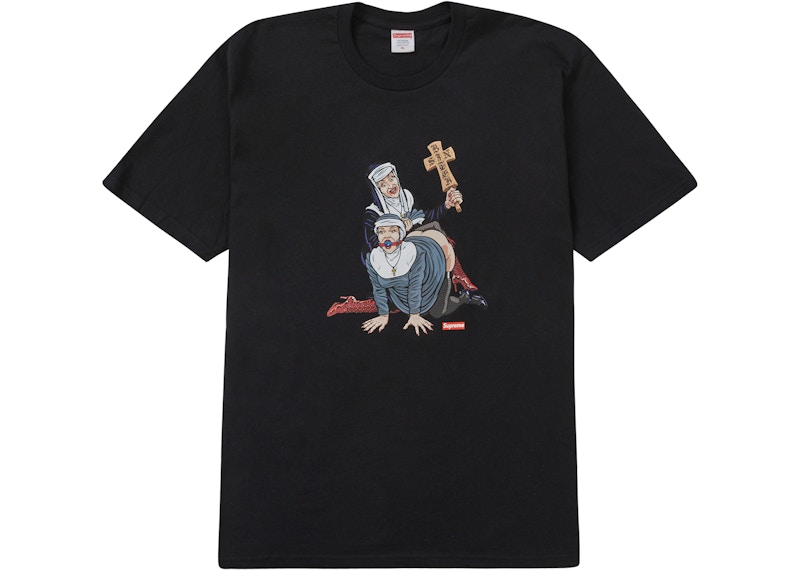 Supreme Nuns Tee Black Men's - FW22 - US