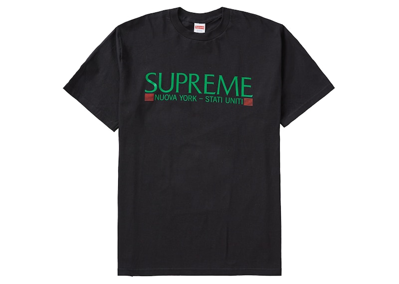 Supreme Nuova York Tee Black Men's - FW20 - US