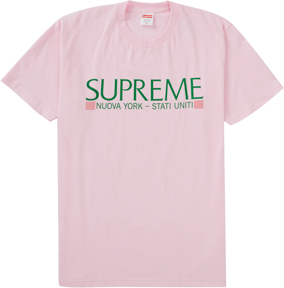 Supreme Nuova York Tee Light Pink Fw