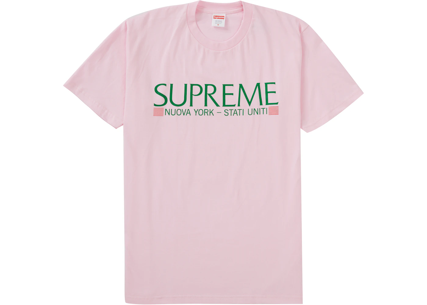 Supreme Nuova York Tee Light Pink Fw Supreme Nuova York Tee Light Pink Fw