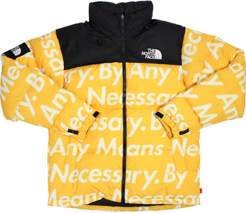 Supreme Nuptse Jacket Yellow Men's - FW15 - US