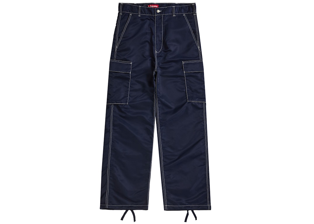 Pre-owned Supreme Nylon Cargo Pant Ss24 Navy