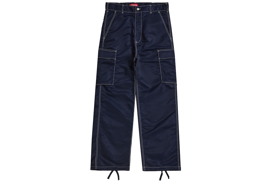 Pre-owned Supreme Nylon Cargo Pant Ss24 Navy