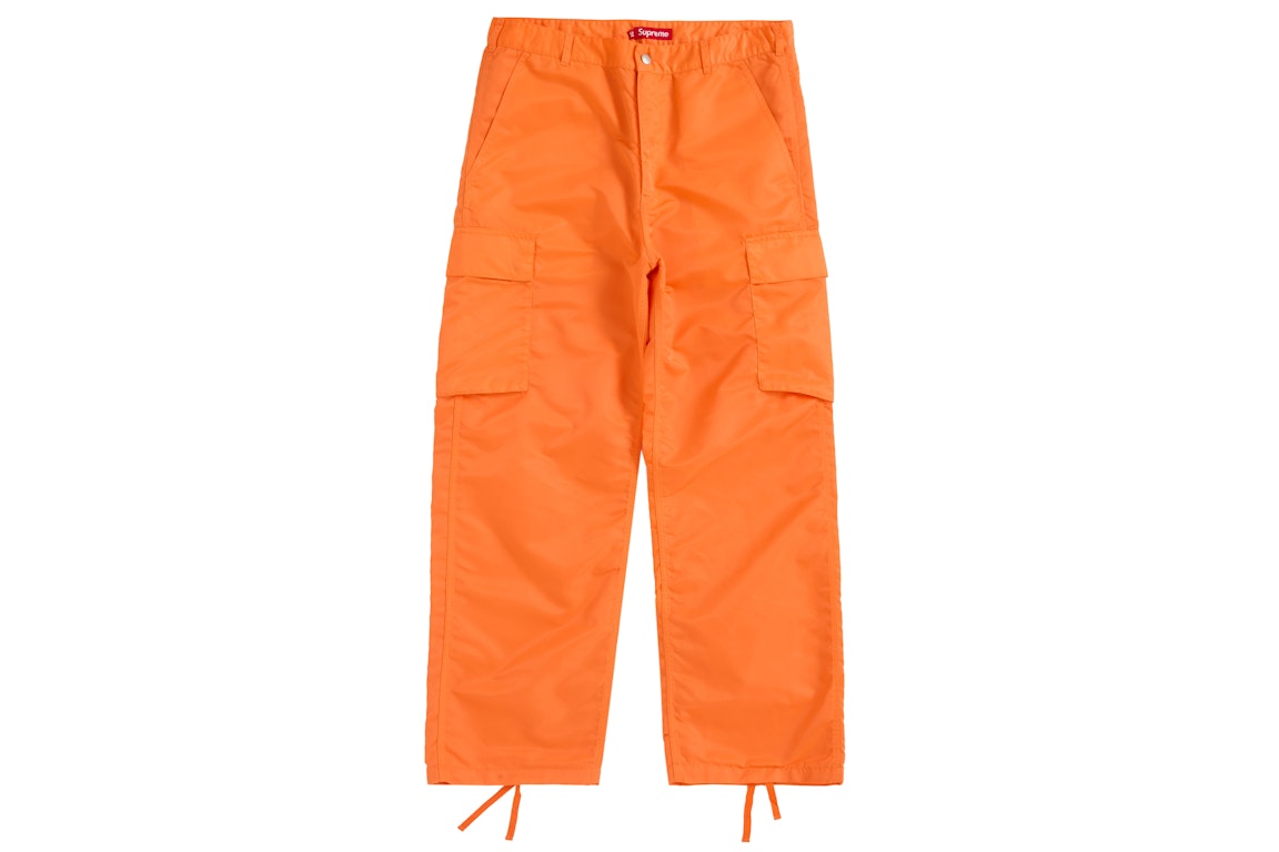 Pre-owned Supreme Nylon Cargo Pant Ss24 Orange