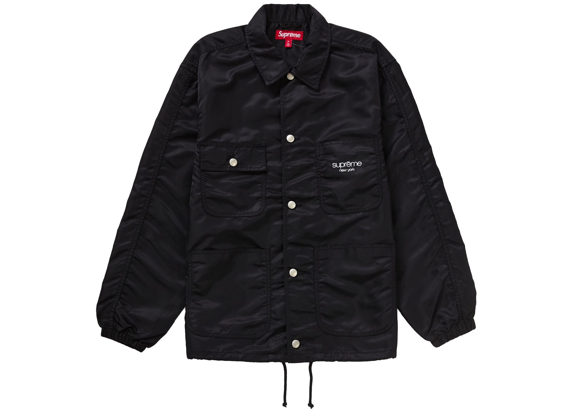 Supreme Nylon Chore Coat Black メンズ - SS24 - JP