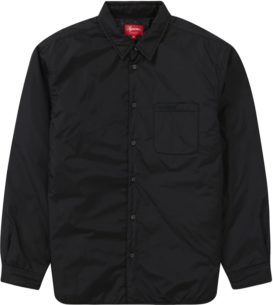 Supreme Nylon Filled Shirt Black - FW22 Men's - US