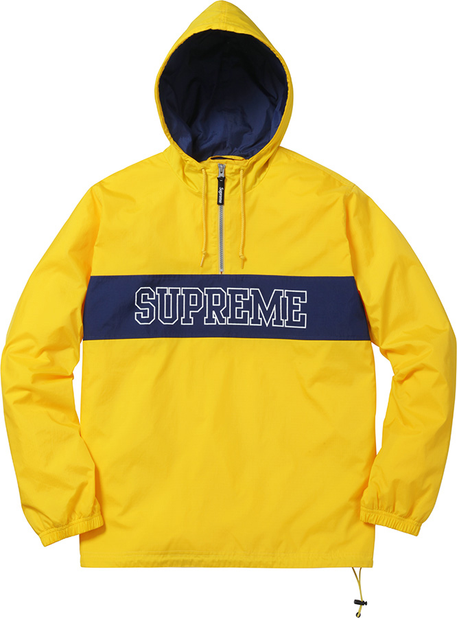 Supreme Nylon Ripstop Pullover Yellow Men's - SS16 - US