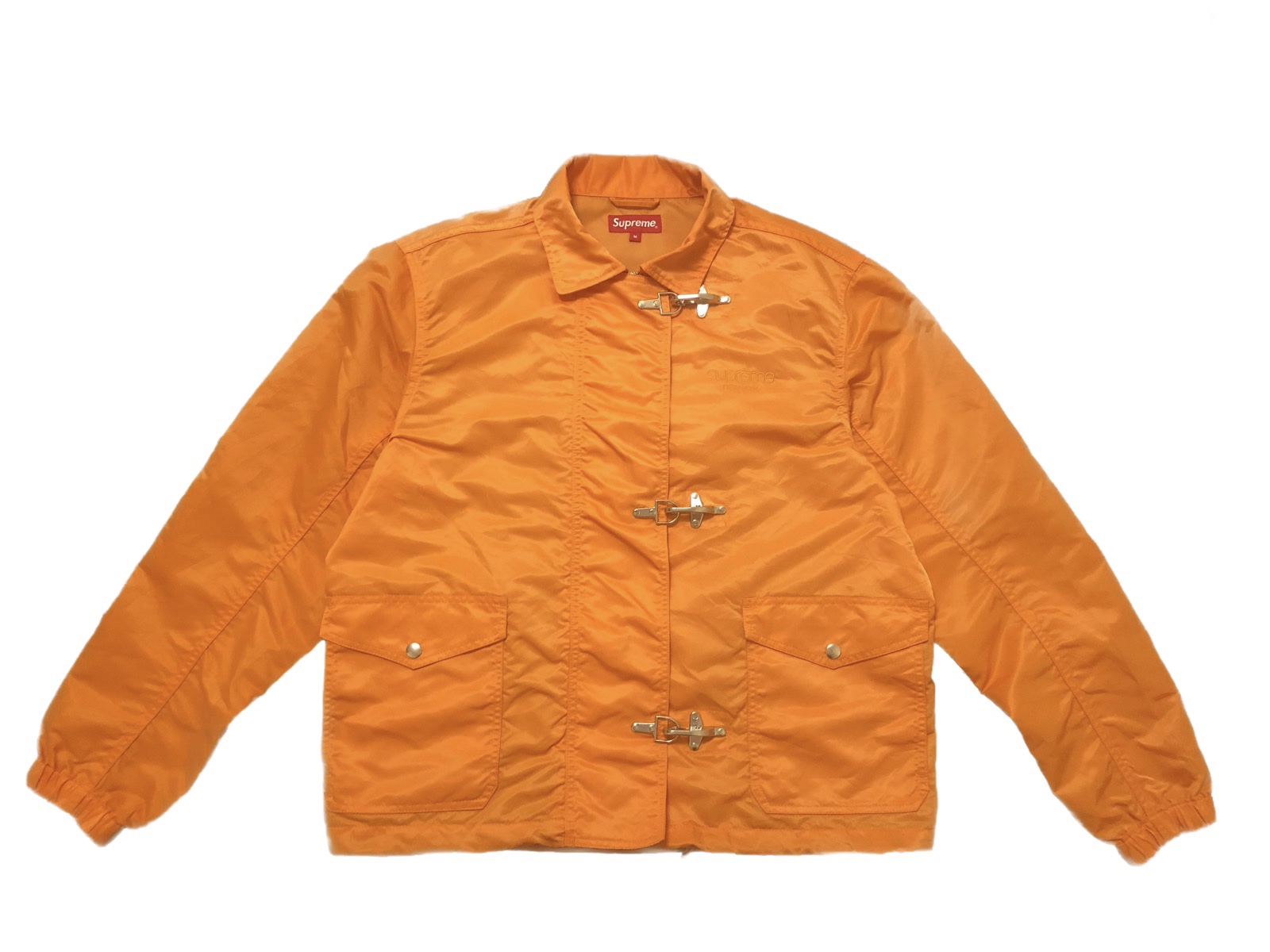 Supreme Nylon Turnout Jacket Orange Men's - SS18 - US