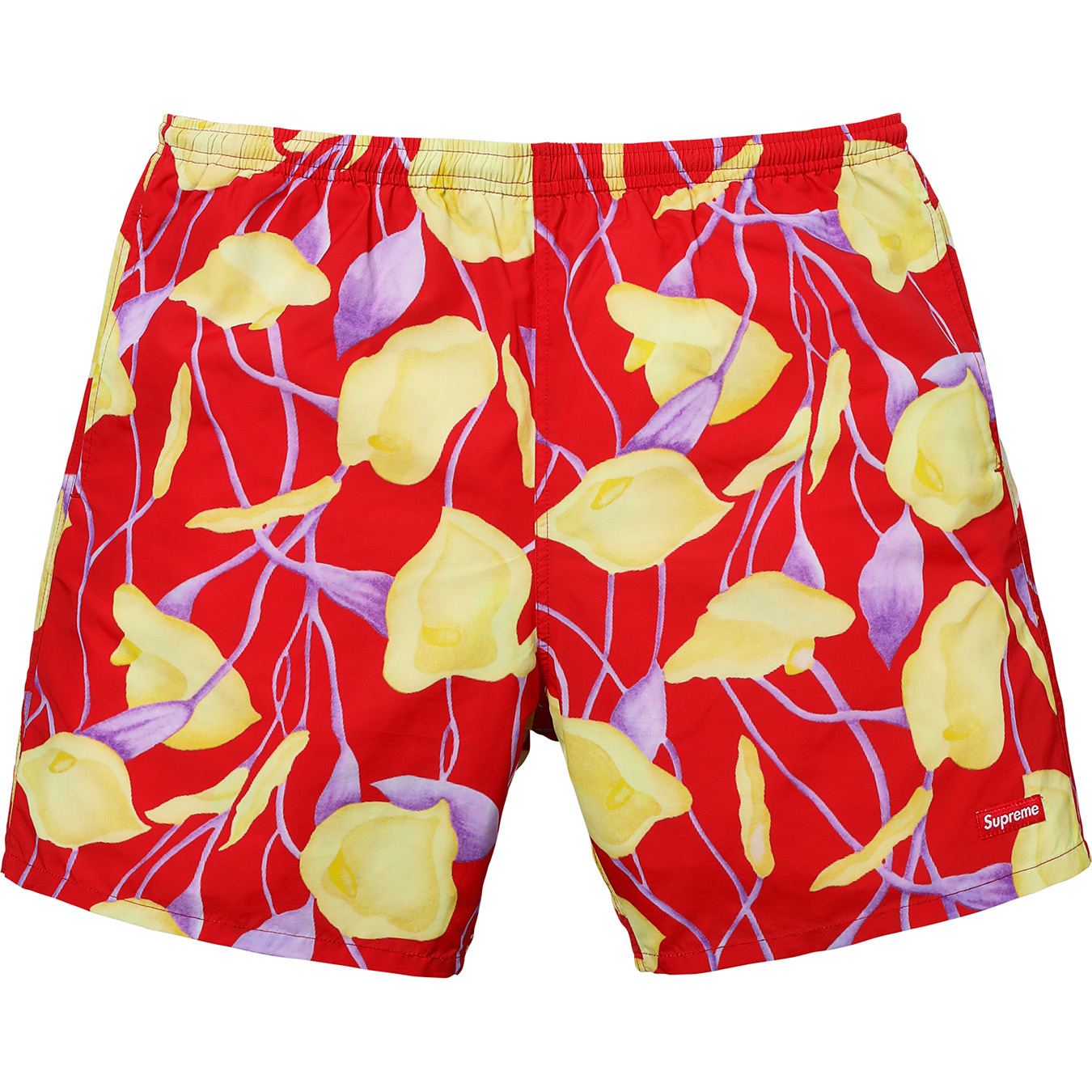 Supreme Nylon Water Short Red Floral Men's - SS18 - US