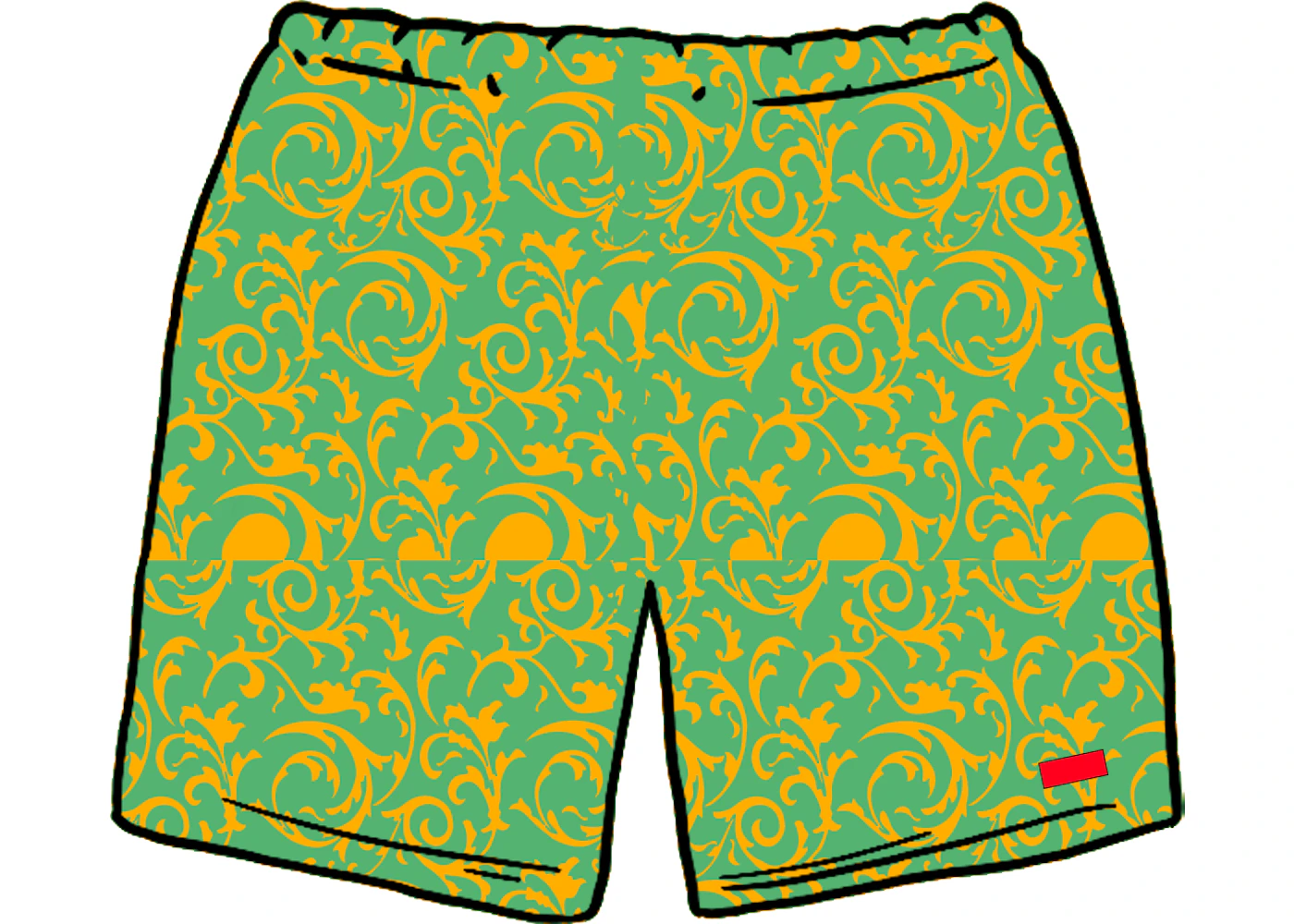 Supreme Nylon Water Short (SS20) Teal Floral