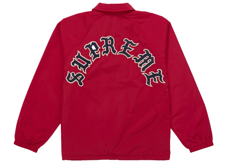 ジャケット・アウター Supreme O1d English Arc Coaches Jacket Supreme Old English Arc Coaches Jacket Red Men's - FW25 - US