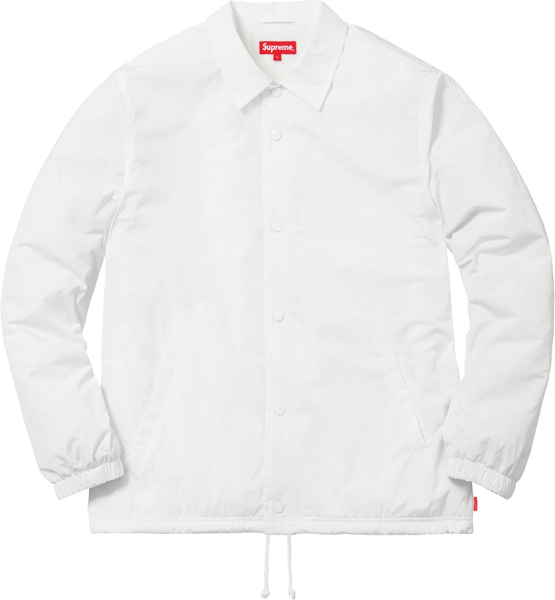 Supreme Old English Coaches Jacket White Men's - FW16 - GB