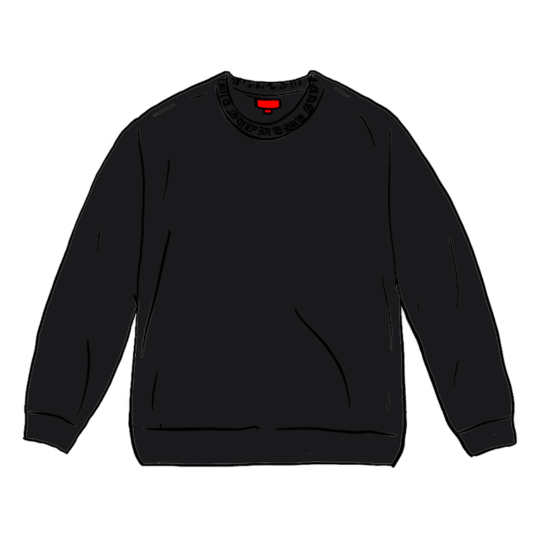 Pre-owned Supreme Old English Collar Logo L/s Top Black