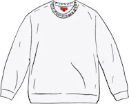 Supreme Collar Logo L/S Top White Men's - FW23 - US