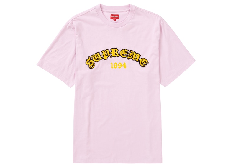 Supreme Old English Glow S/S Top Pale Pink