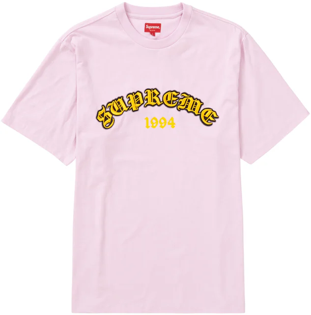 Supreme Old English Glow S/S Top Pale Pink - SS22 Hombre - ES