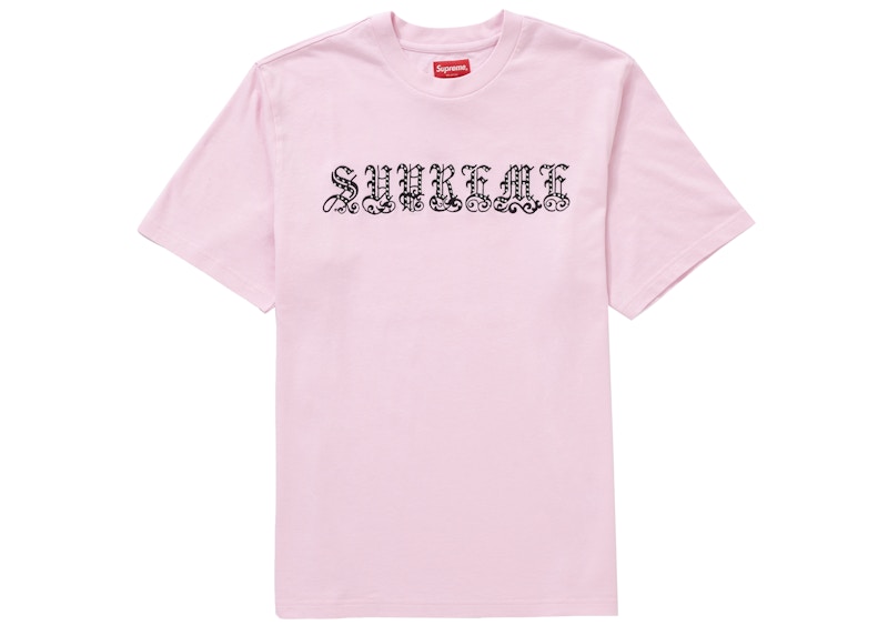 専用Supreme Old English Rhinestone S/STop-