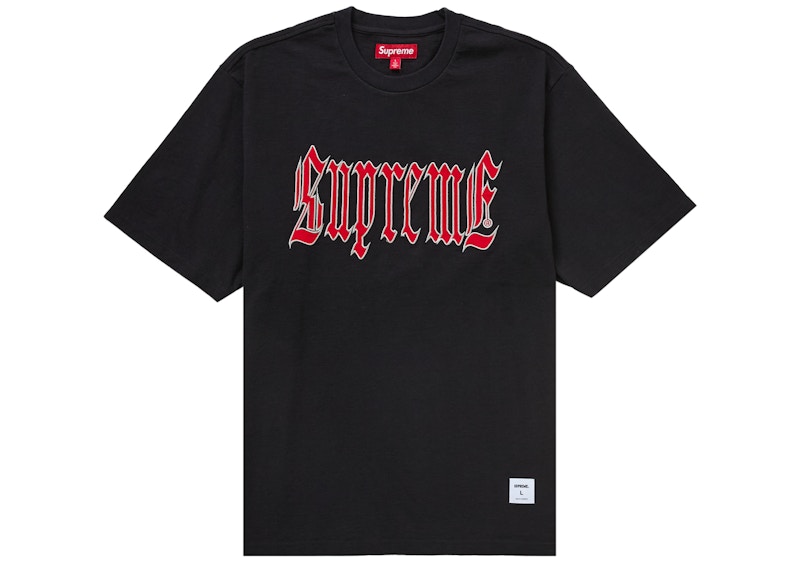 Supreme Old English S/S Top (SS24) Black