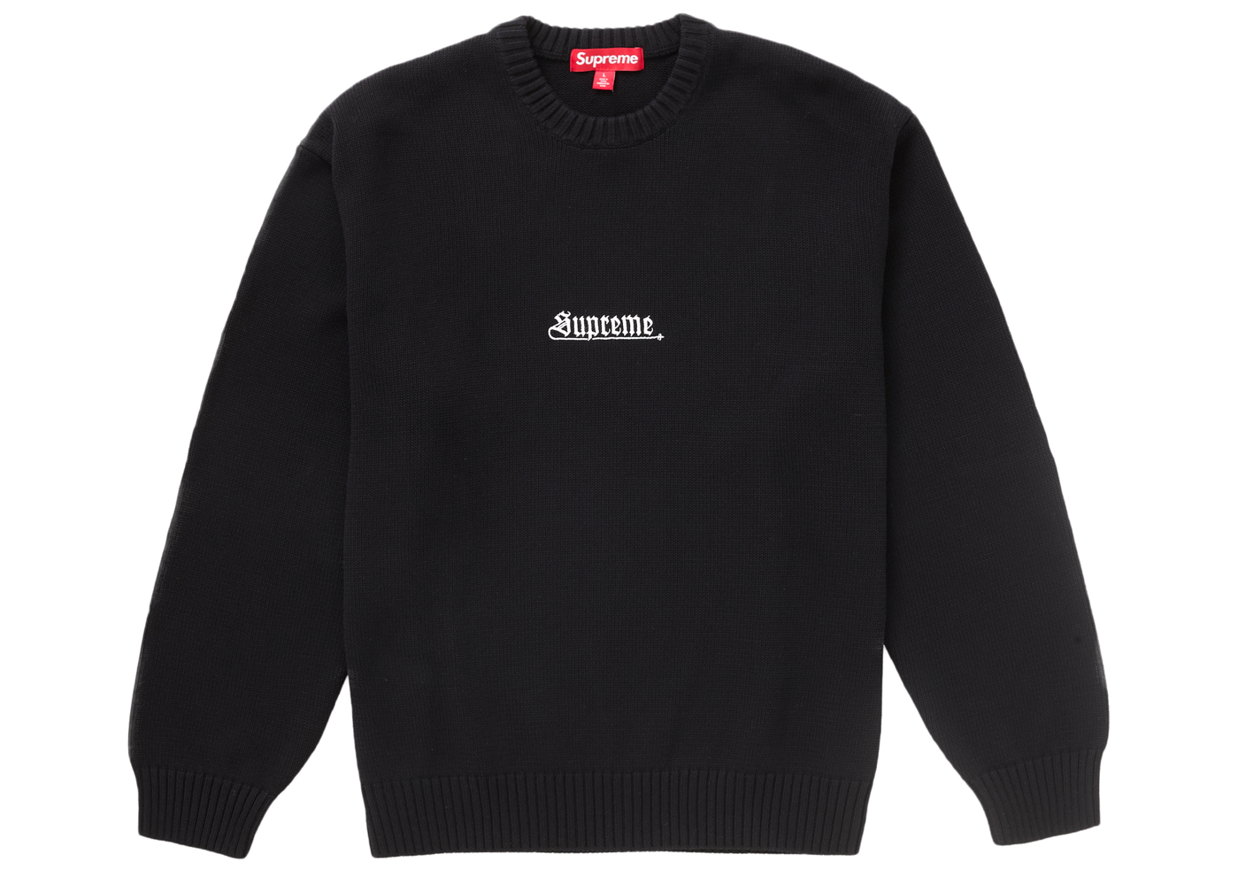 Supreme Old English Sweater Black