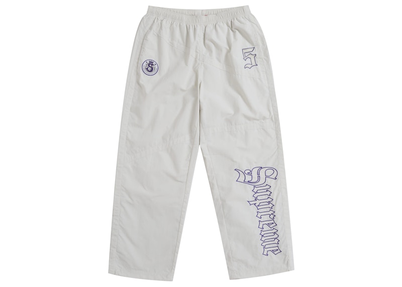 Pre-owned Supreme Men's  Old English Track Pant In White