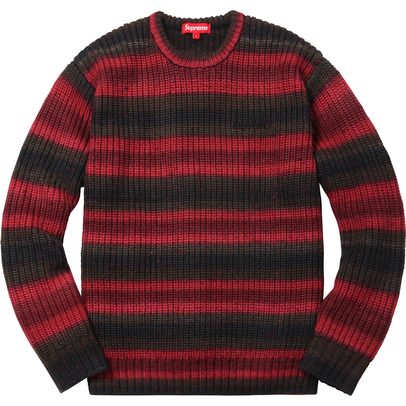 Supreme Ombre Stripe Sweater Black Men's - FW17 - US
