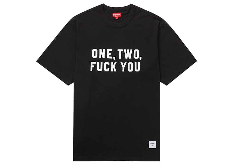 Supreme One Two Fuck You S/S Top Black Men's - SS23 - US