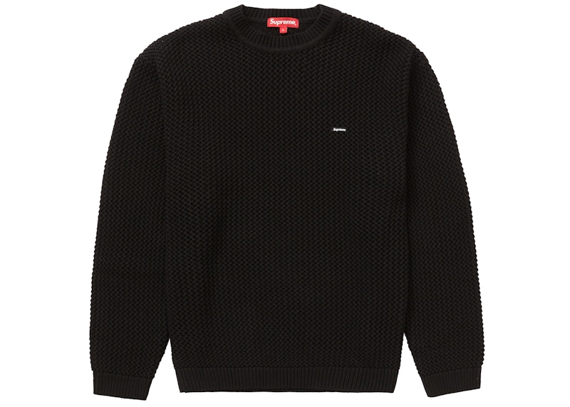 Supreme Open Knit Small Box Sweater Navy Men's - SS22 - US