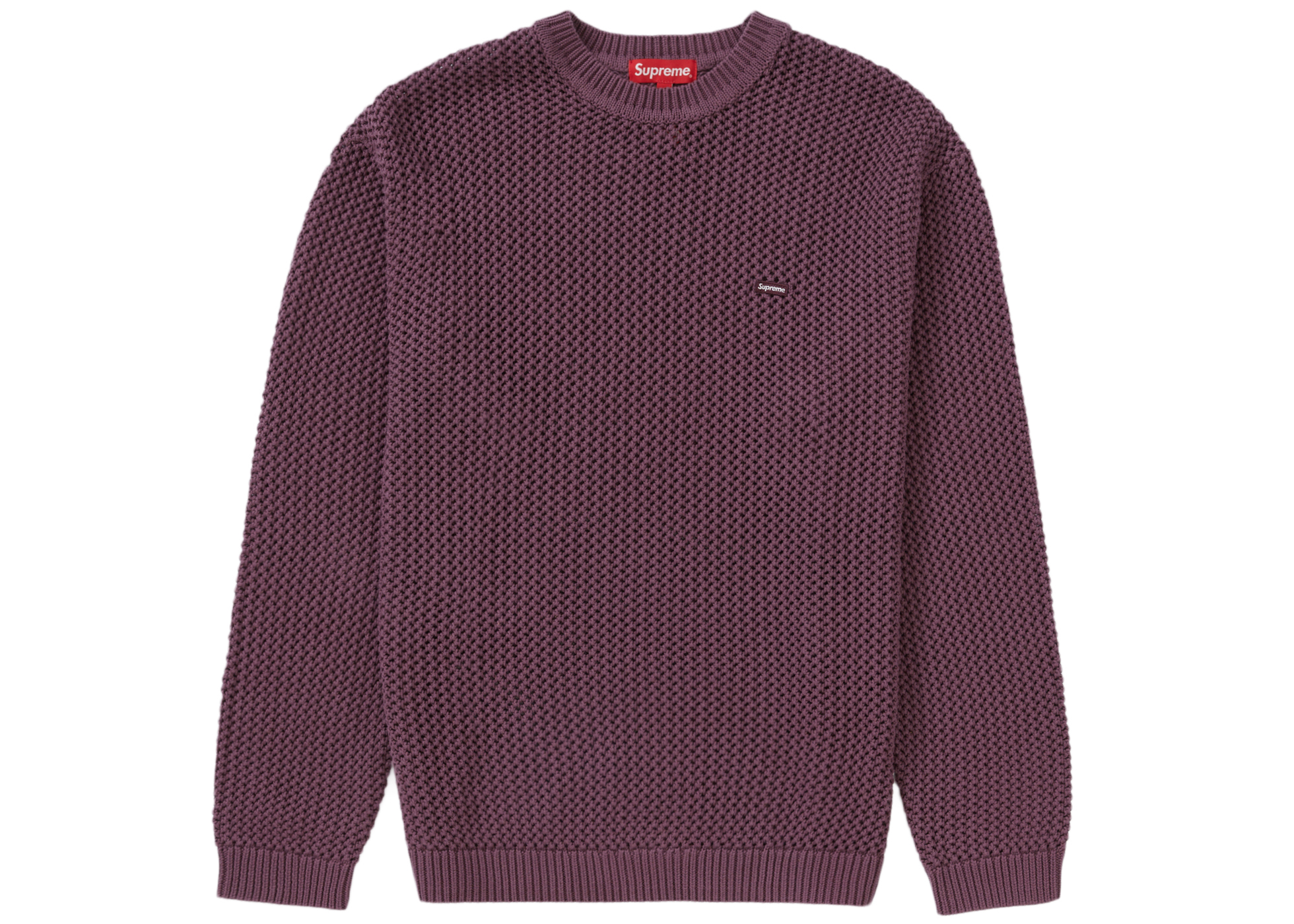 Supreme Open Knit Small Box Sweater Dusty Purple
