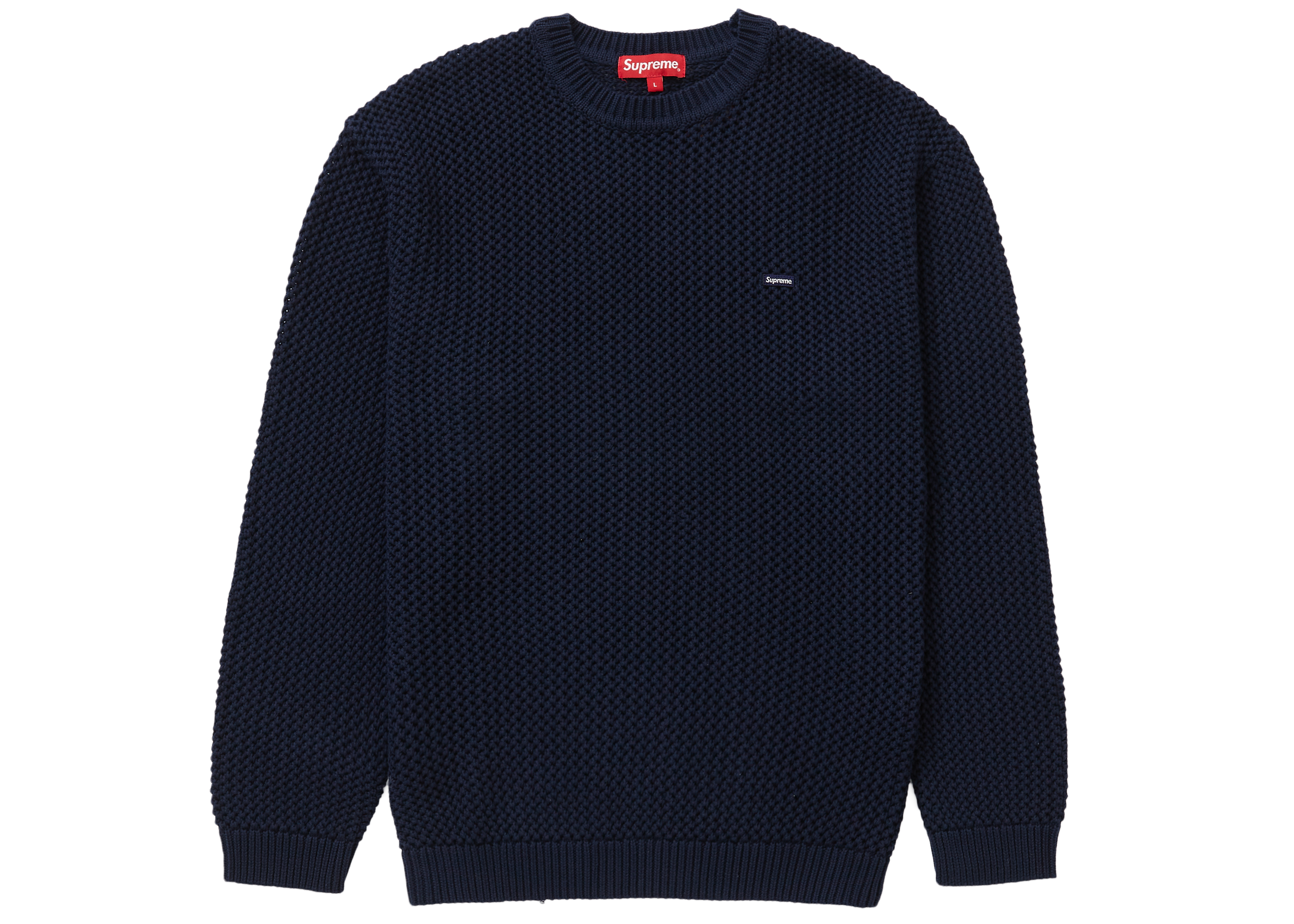 Supreme Open Knit Small Box Sweater Navy