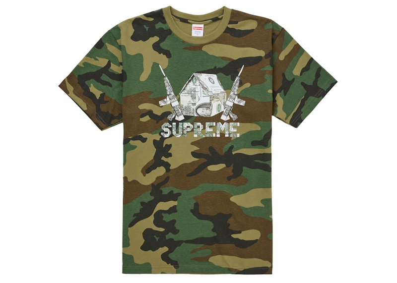 Supreme Origami Tee Woodland Camo Men's - SS26 - GB