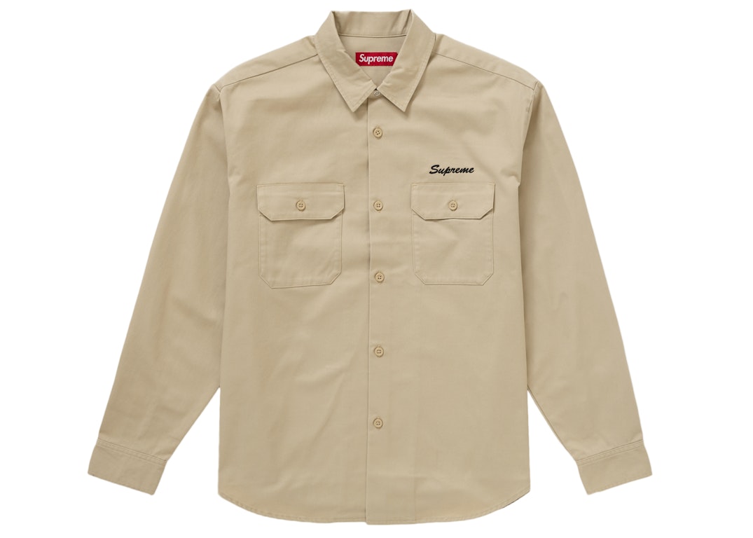Pre-owned Supreme Our Lady Work Shirt Khaki
