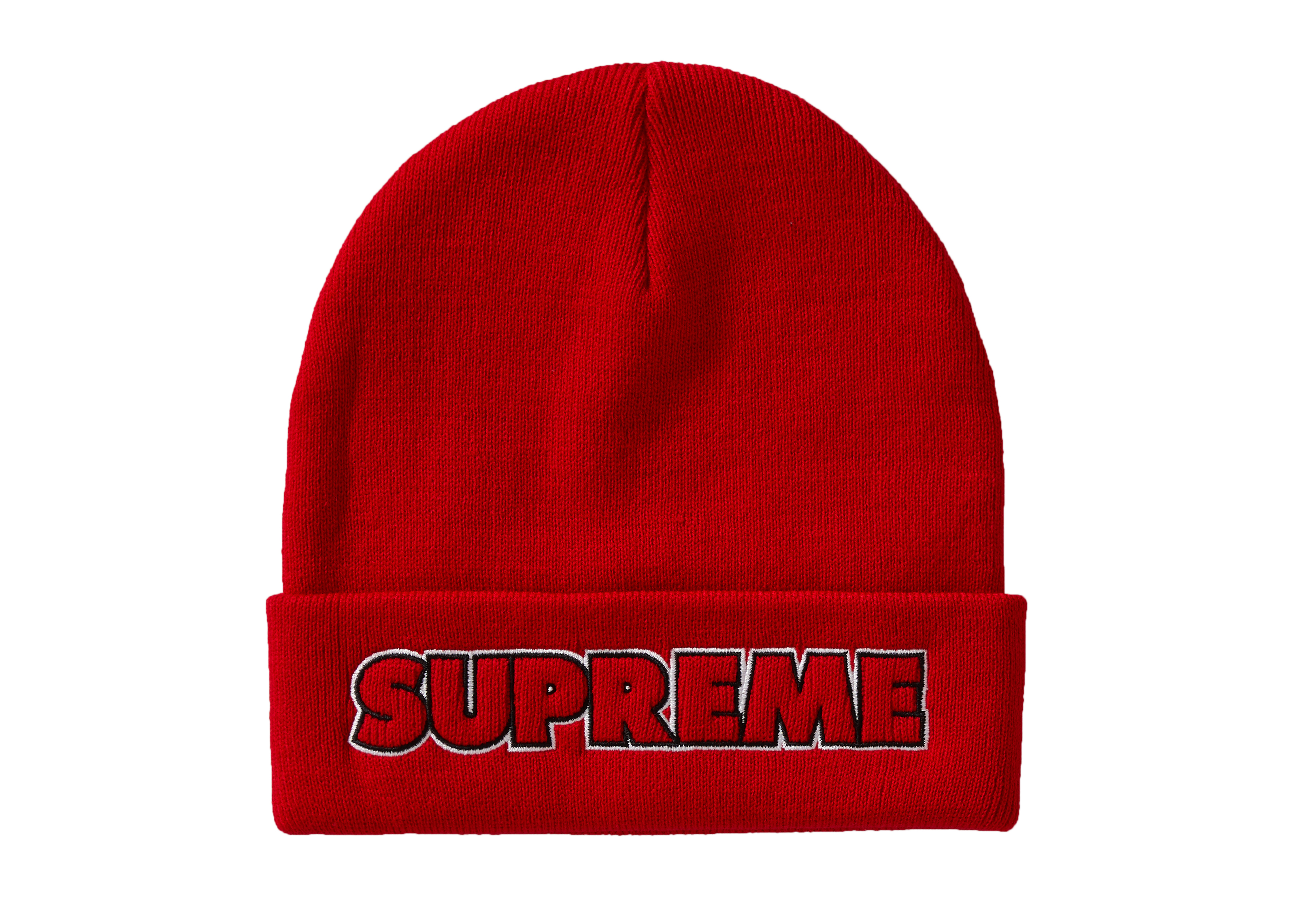 Supreme Outline Beanie (FW19) Red