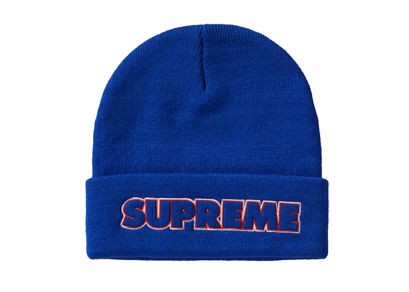 Supreme Beanie outline black - ニット帽/ビーニー