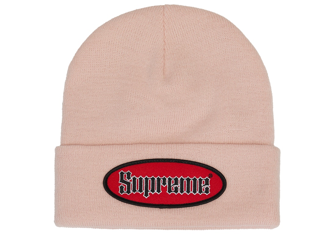 Pre-owned Supreme Oval Patch Beanie (ss22) Pink
